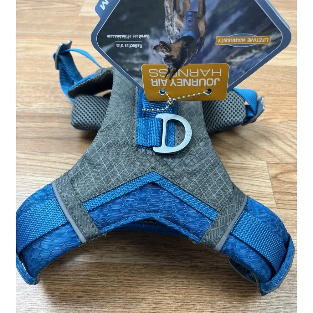 Kurgo‎ Journey Air Dog Harness Blue/Grey Size Medium NEW with Tags & Hanger